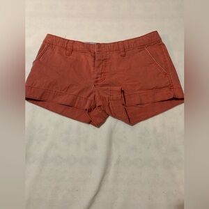 Red Jean Shorts